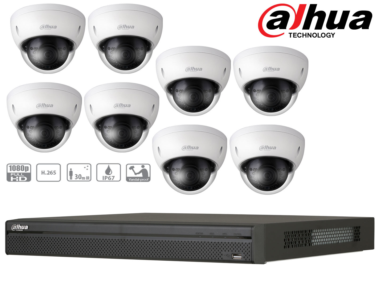 Videoüberwachungsset Dahua IP