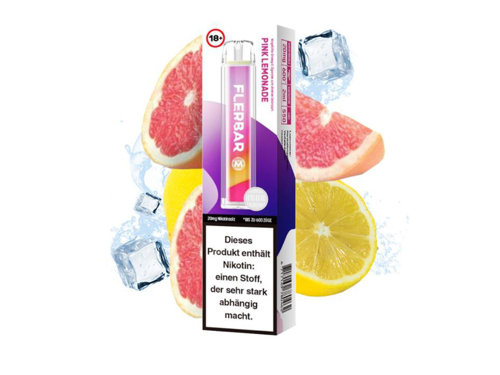 FLERBAR e-Zigarette Pink Lemo. mN VPE 10