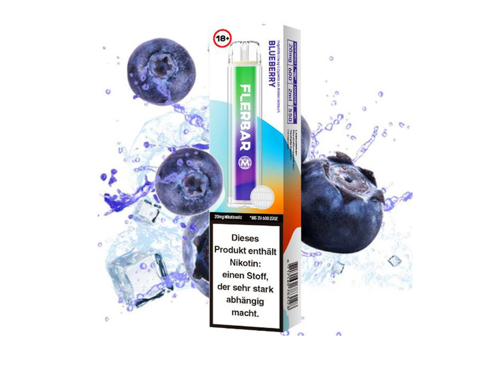 FLERBAR e-Zigarette Blueberry mN VPE 10