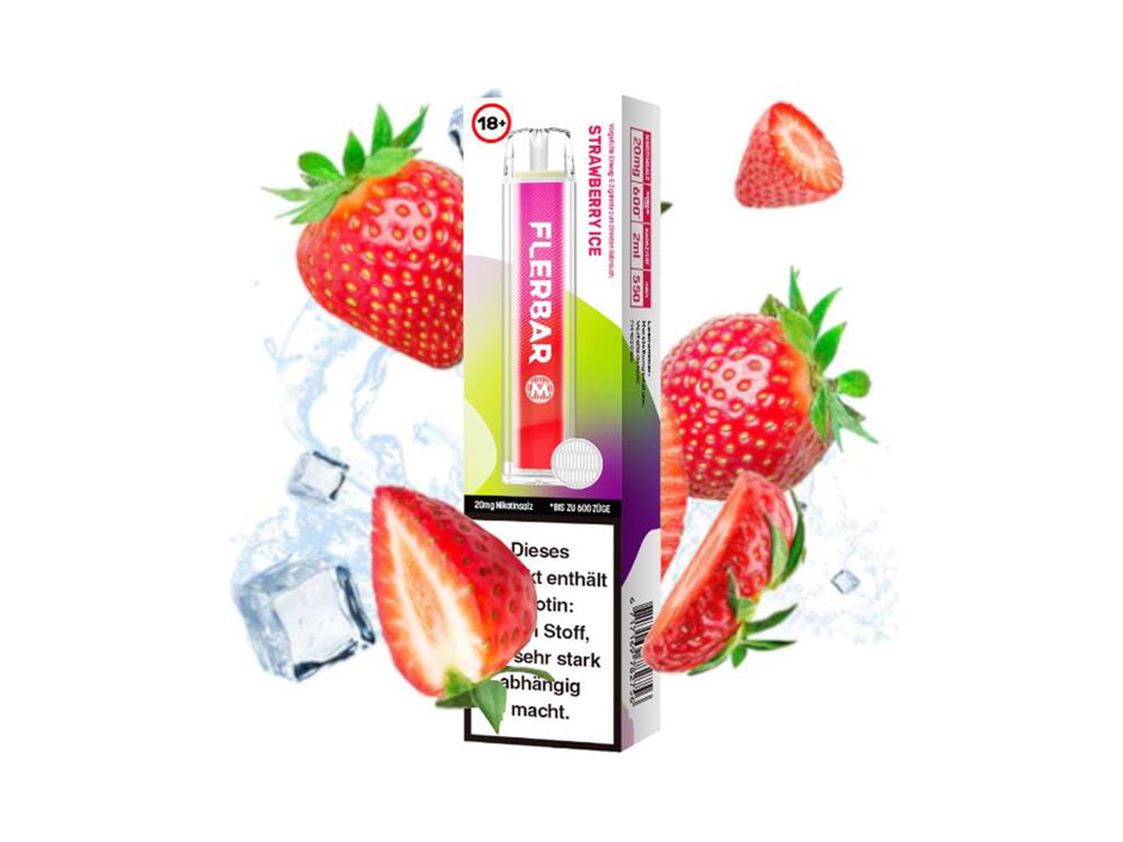 FLERBAR e-Zigarette Strawb Ice mN VPE 10