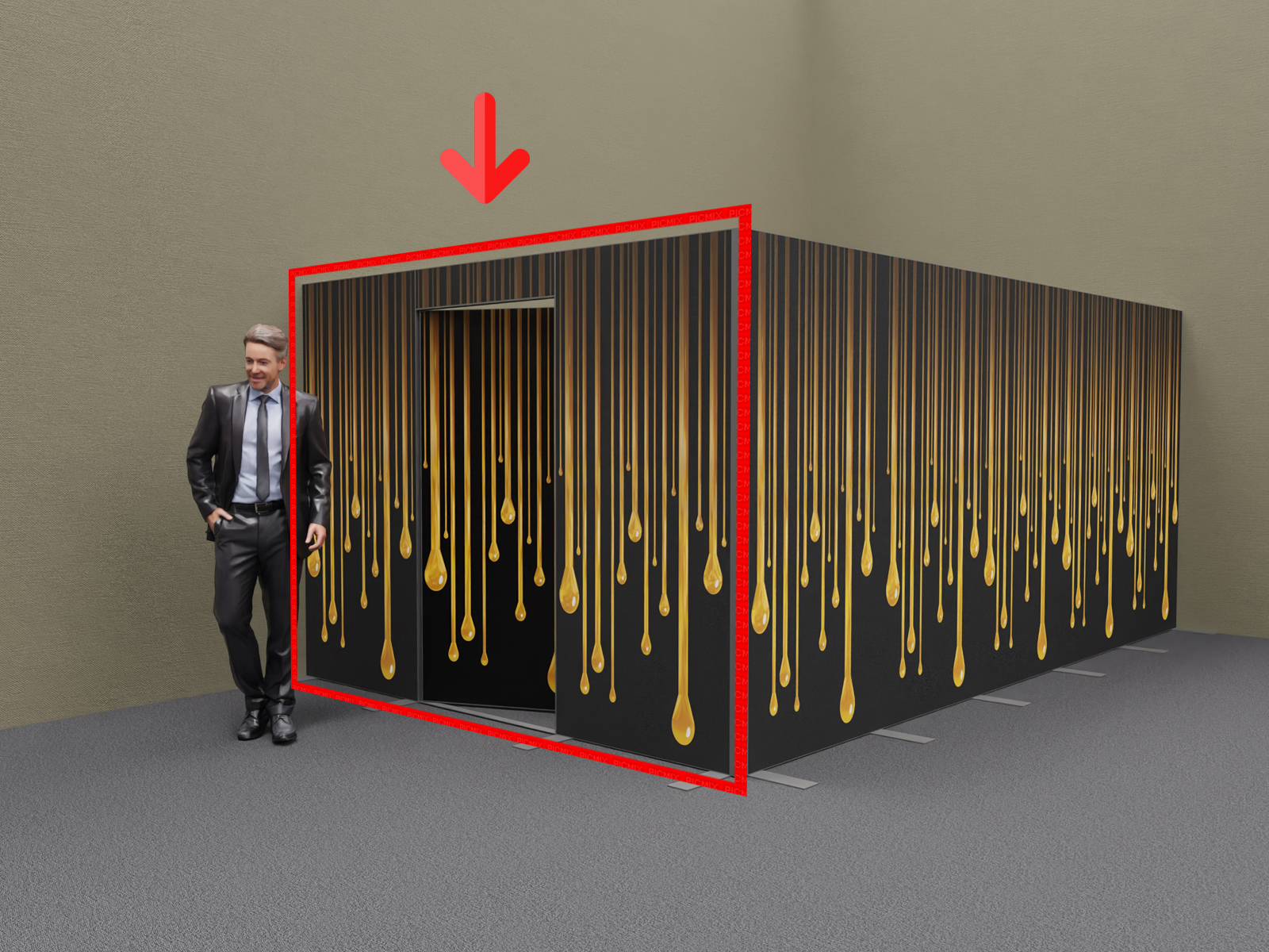 Trennelement Room Türelement mit Motiv