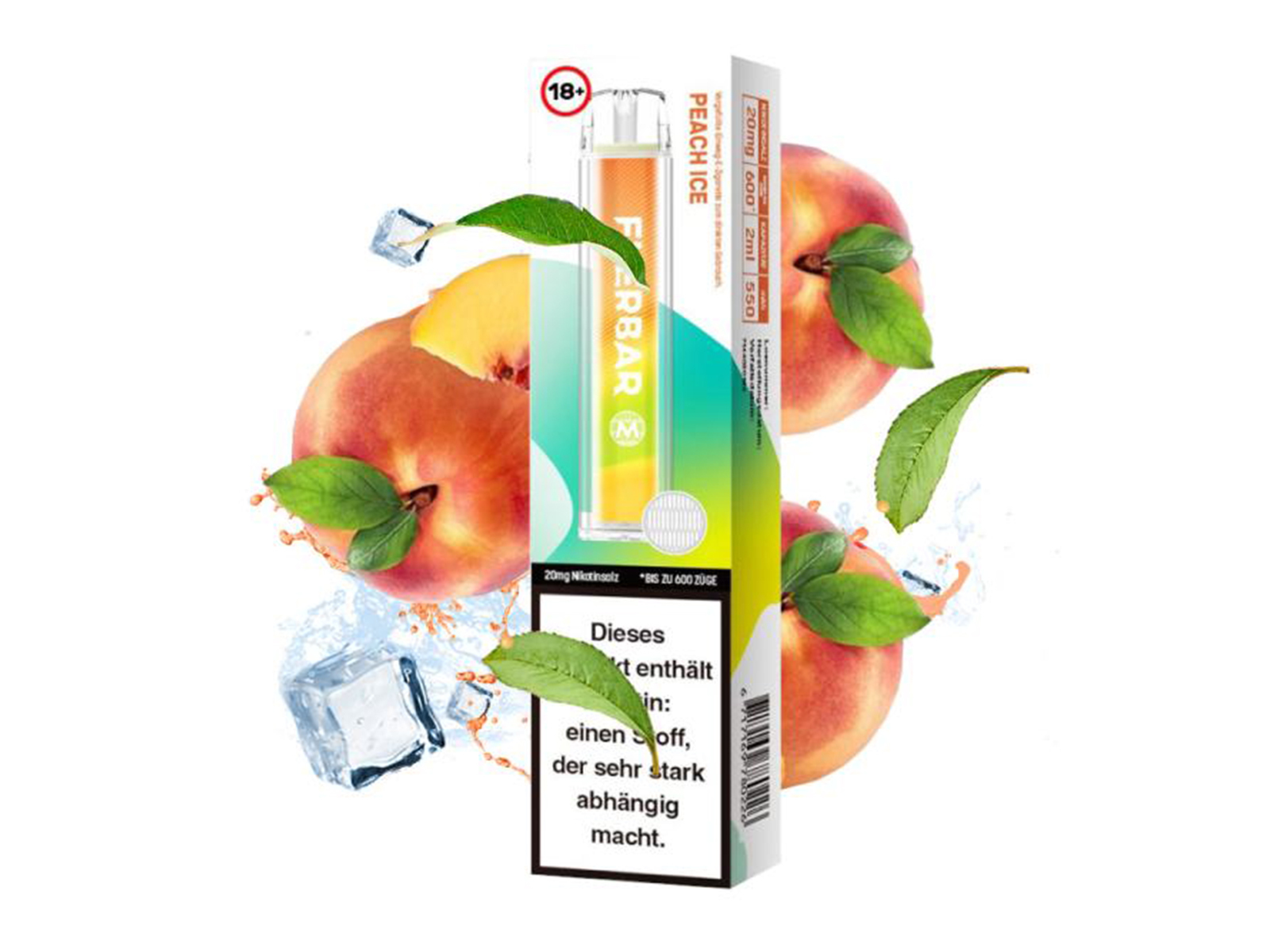 FLERBAR e-Zigarette Peach Ice mN VPE 10