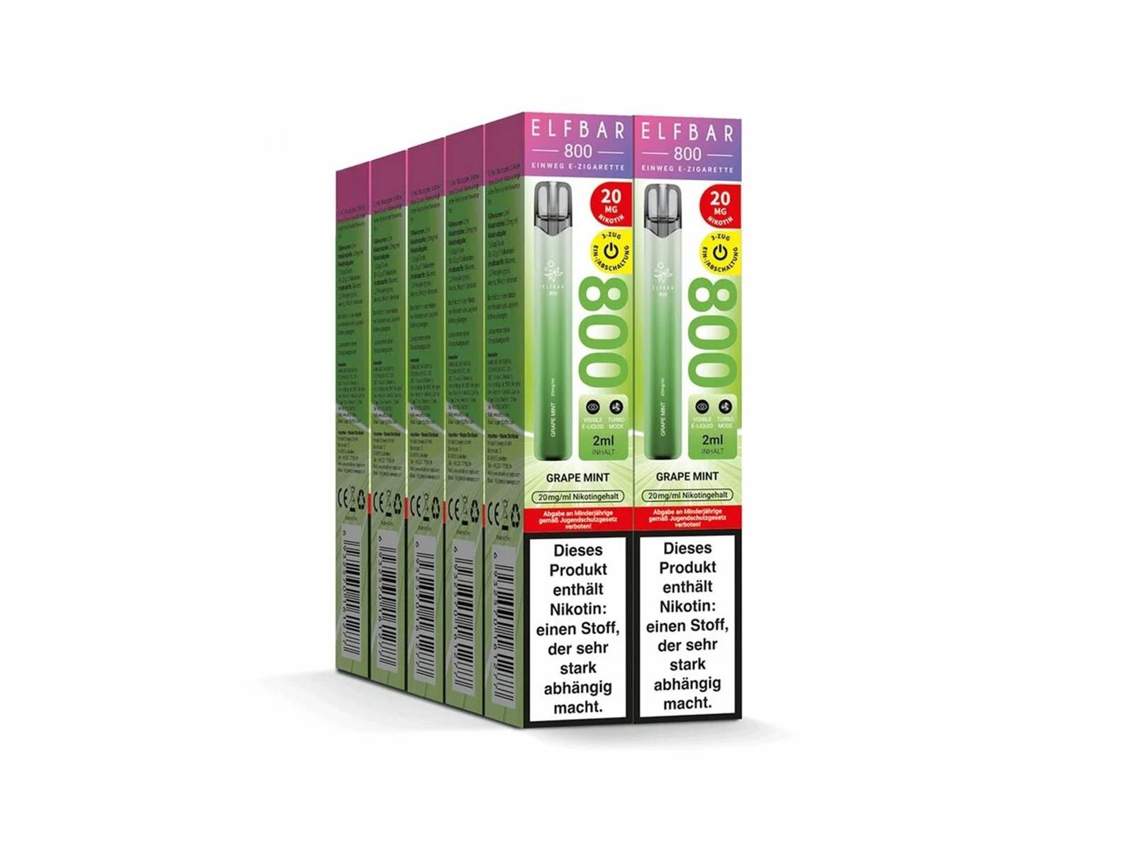 ELFBAR e-Zigarette Grape Mint mN VPE 10