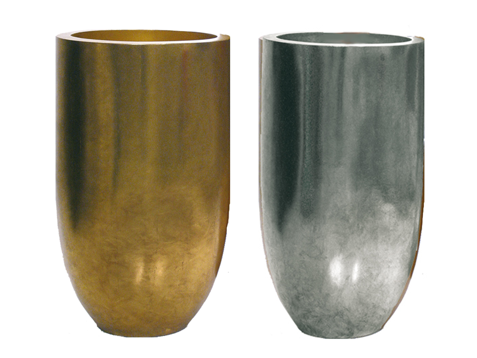 Übertopf Palermo 50x90 cm gold / silber