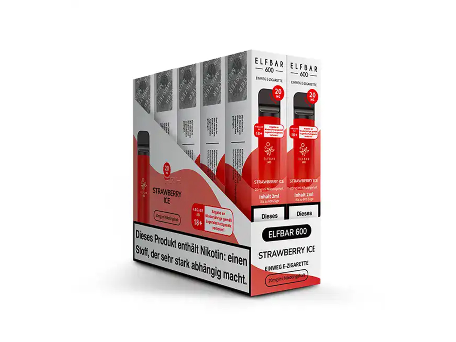 ELFBAR e-Zigarette Strawbe Ice mN VPE 10