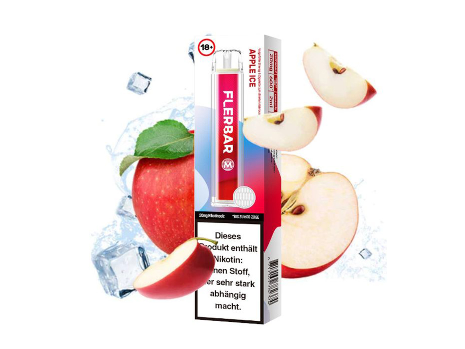 FLERBAR e-Zigarette Apple Ice mN VPE 10