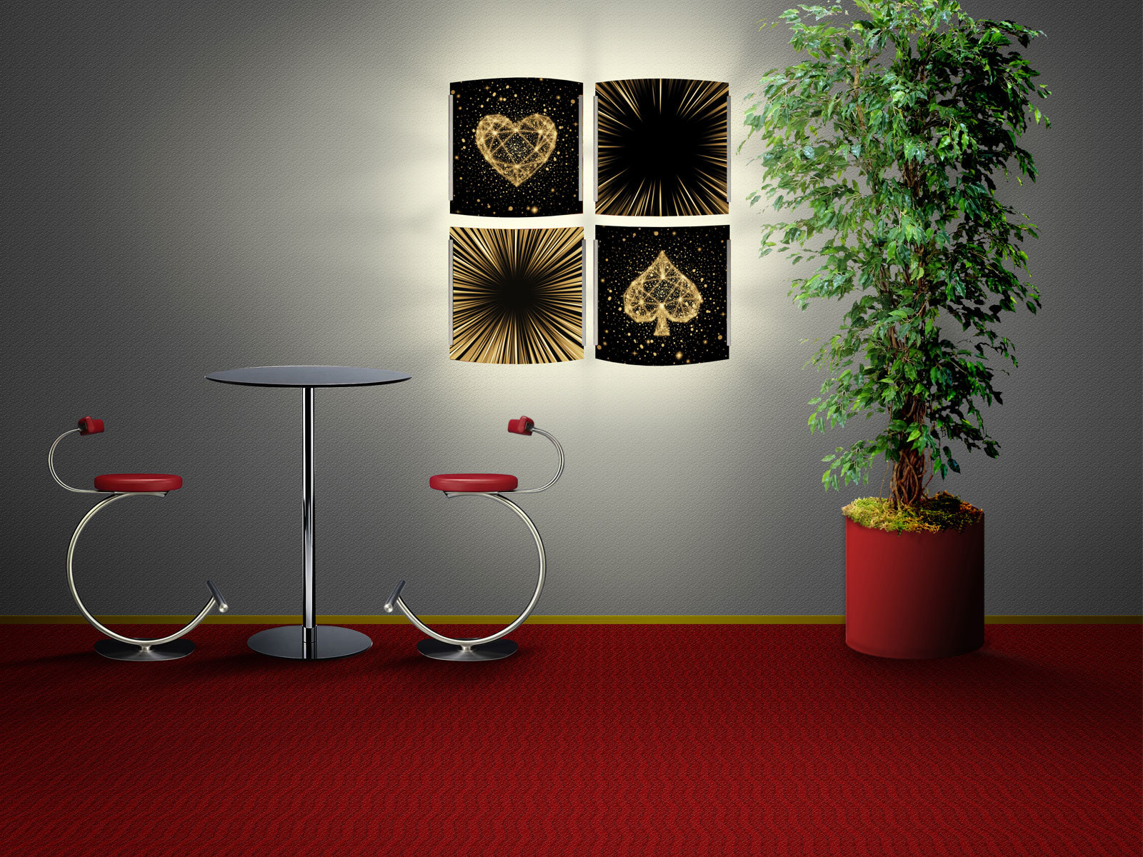Leuchtbild Quadro 70x70cm LED