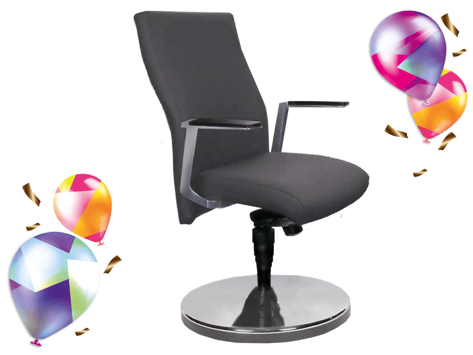 Drehsessel Spirit 2.0 Chrom