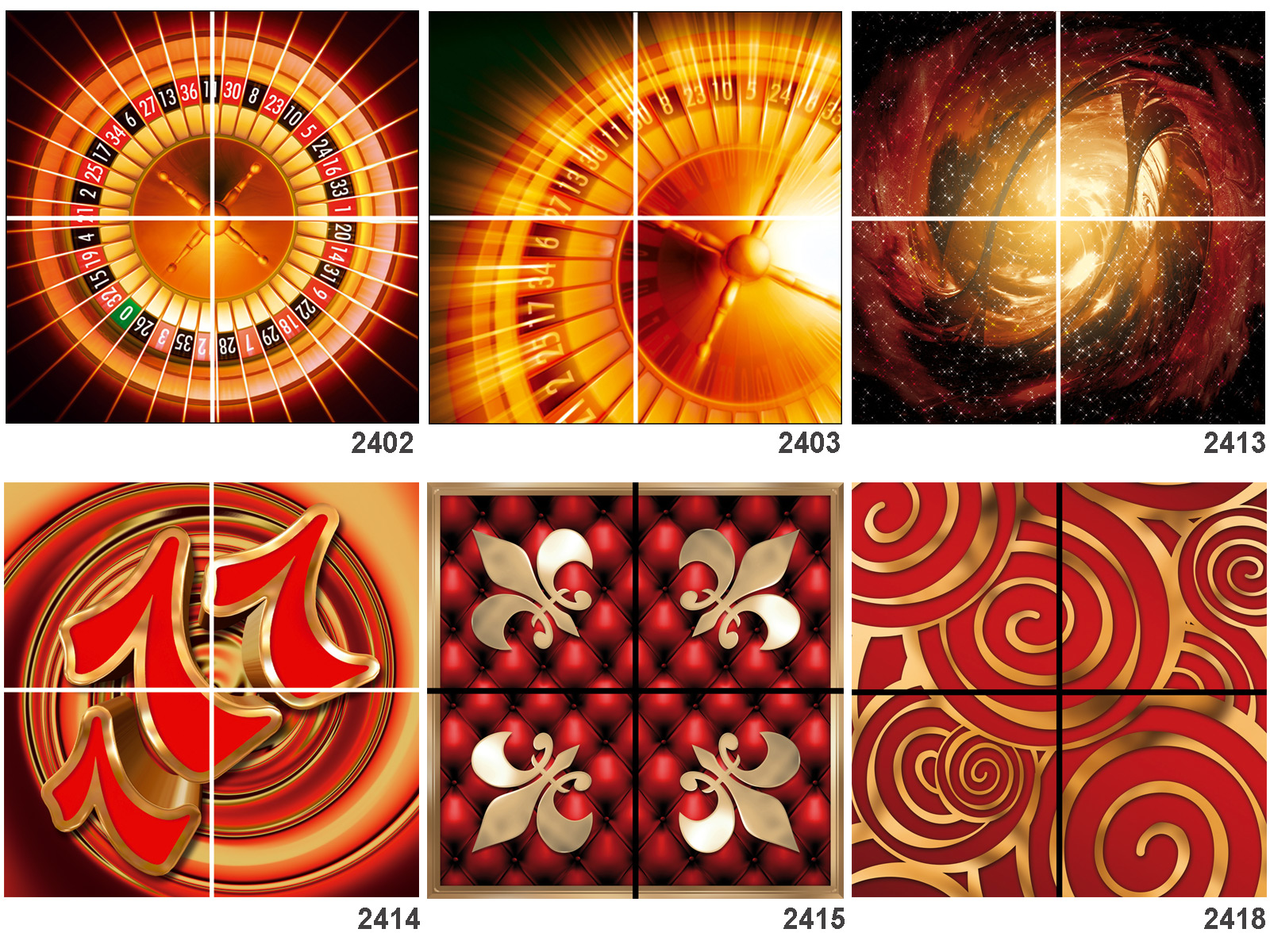 Ceiling Plates Design 2x2