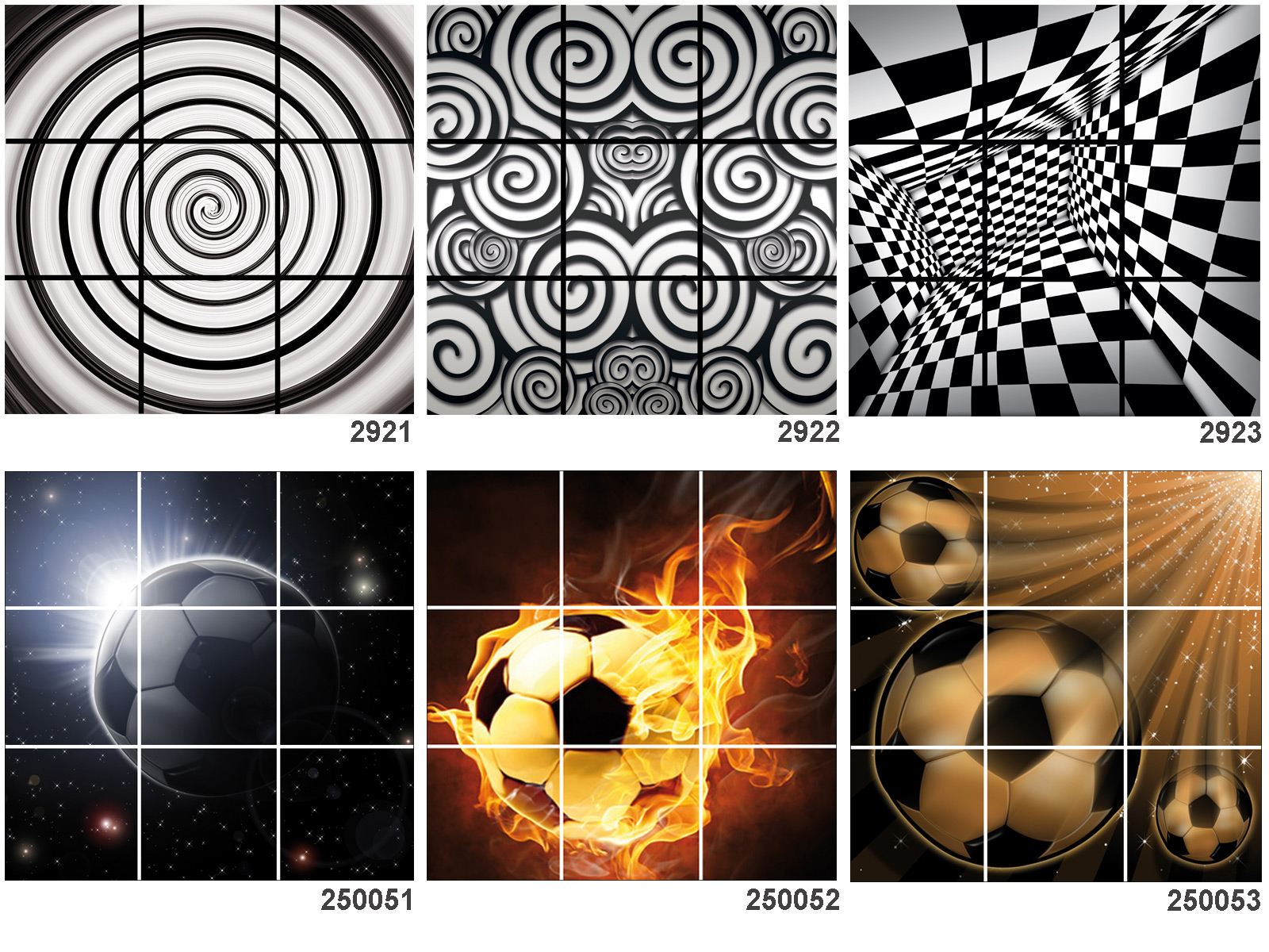 Ceiling Plates Design 3x3