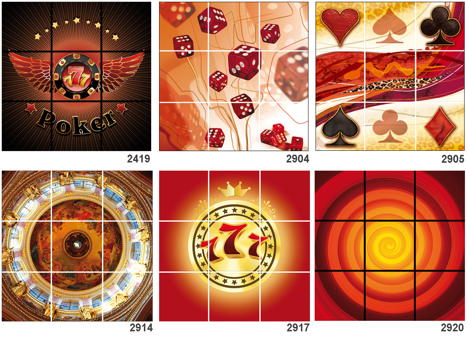 Ceiling Plates Design 3x3