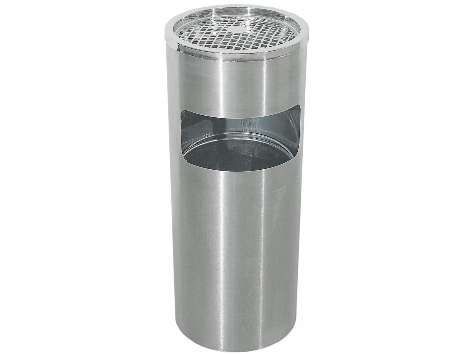 Ascher/Abfallbehälter Chrom-Nickel